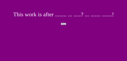 Screenshot with white letters on a purple background, reading: This work is after ...?